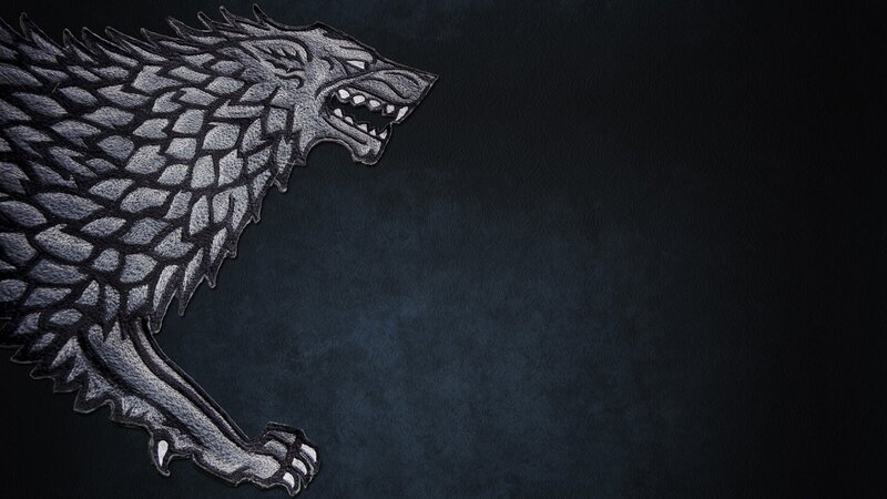Snarling Wolf Head — Black
