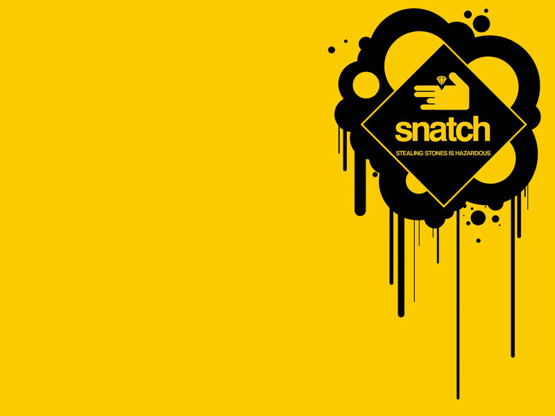 Snatch logo with dripping design