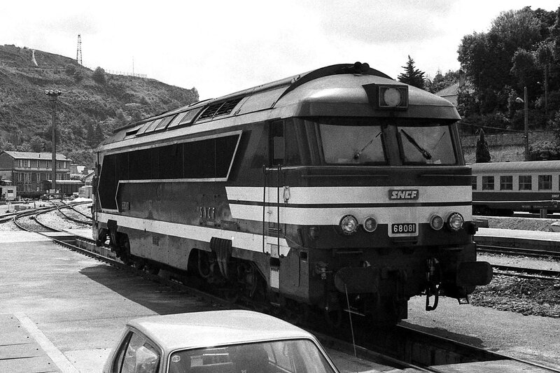 SNCF Locomotive on Tracks