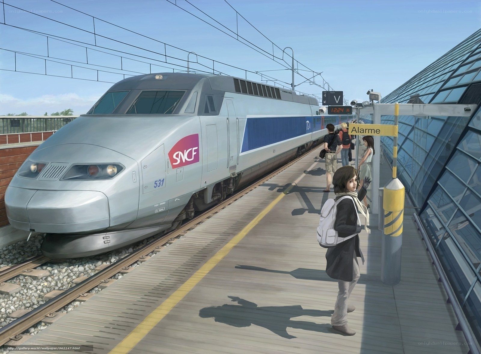 SNCF train at station platform