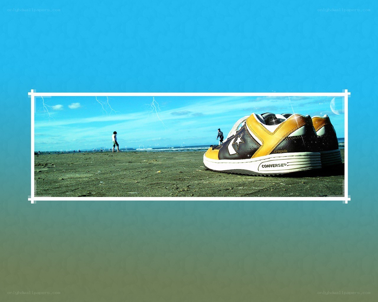 Sneaker on a beach
