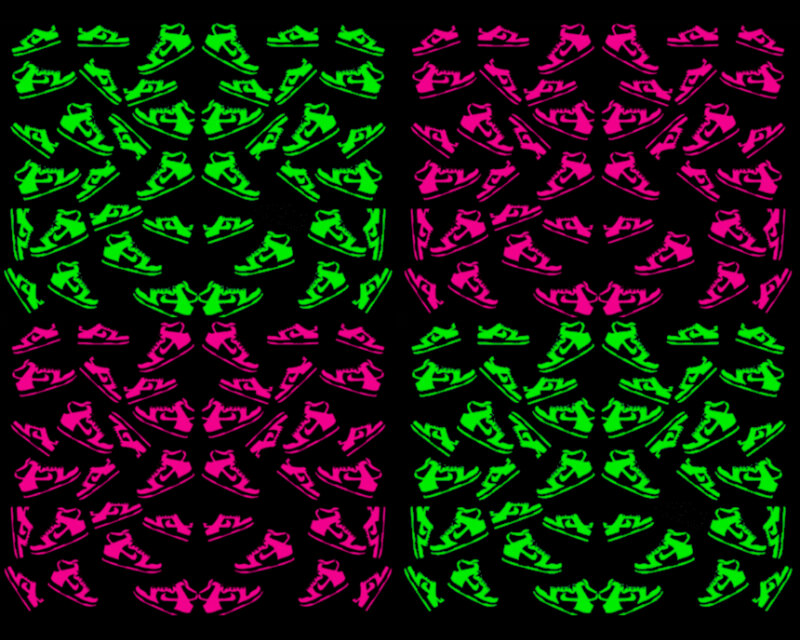 Sneaker Pattern Design — Green