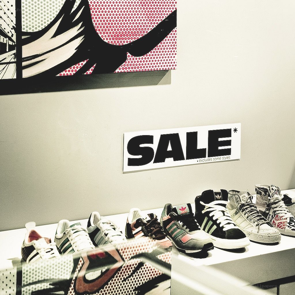 Sneaker sale display