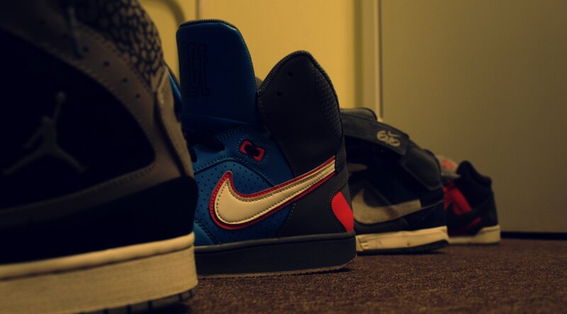 Sneakers in a Row
