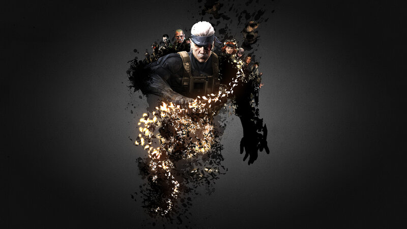 Sneaking Soldier with White Hair — Black