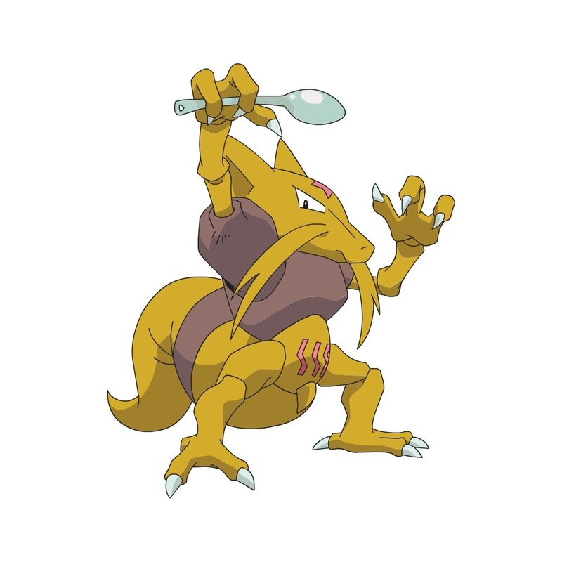 Sneasel holding a spoon