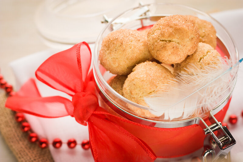 Snickerdoodle Cookies in Jar