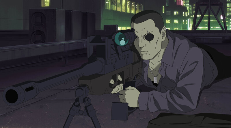 sniper aiming at night