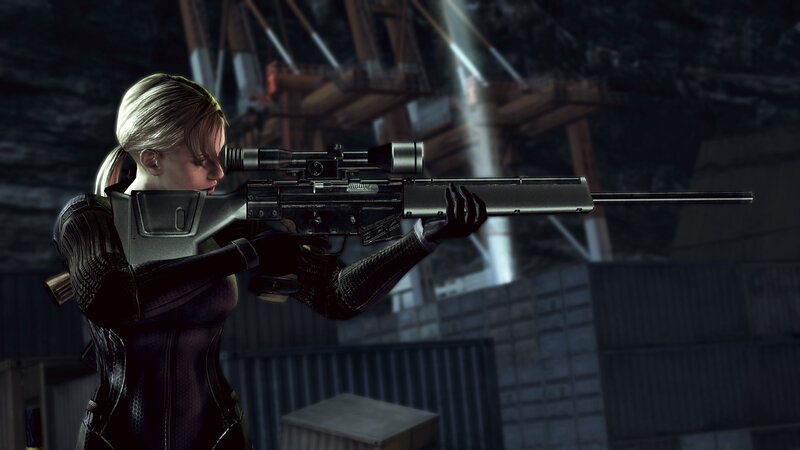 sniper aiming in industrial setting