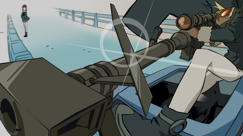 Sniper Aiming Rifle — Blue, Tense