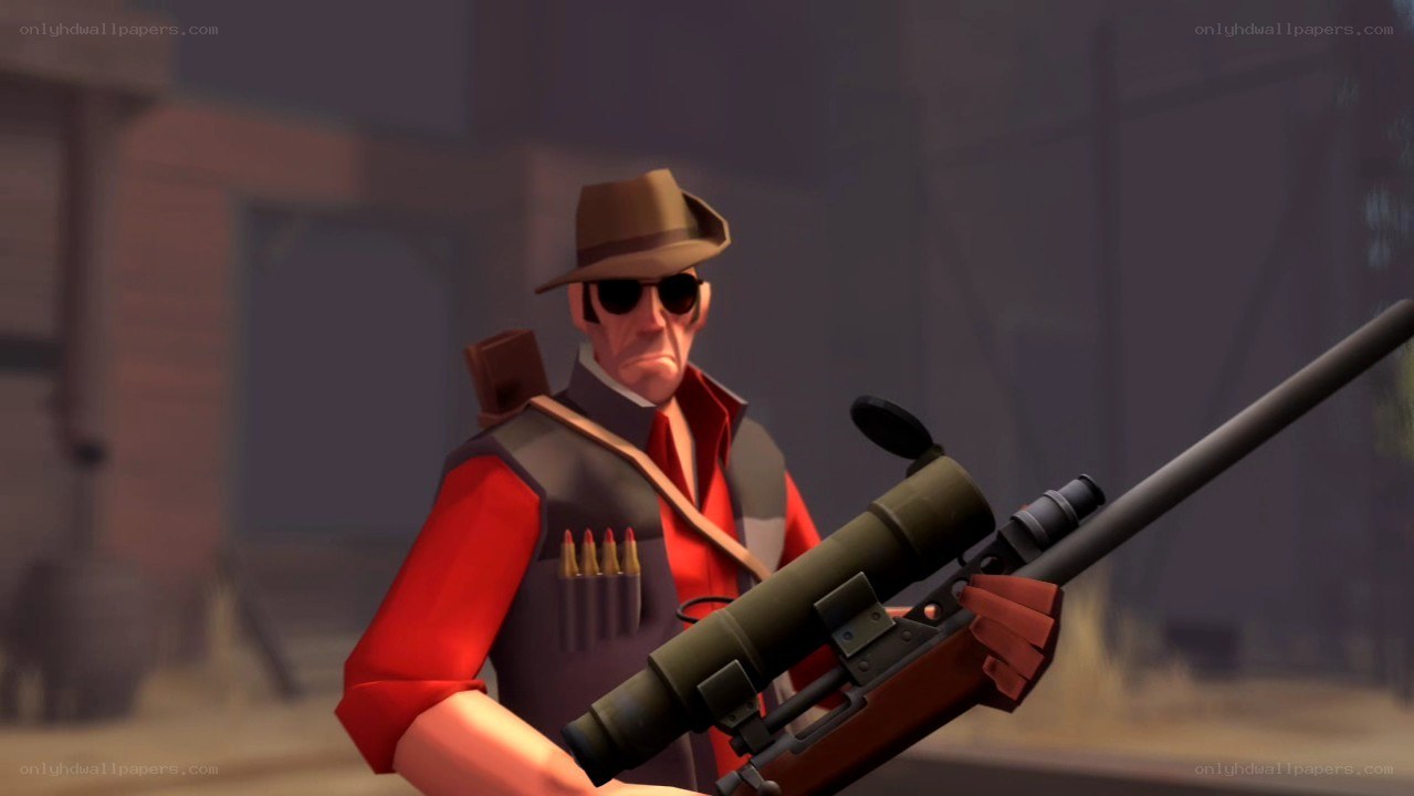 sniper character holding rifle