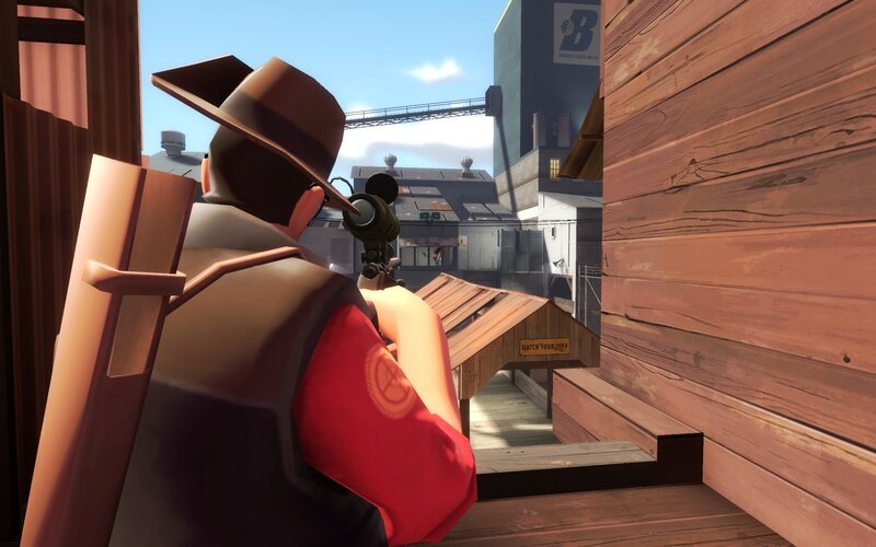 sniper in a video game