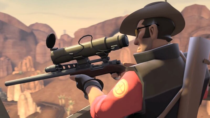 Sniper in Desert
