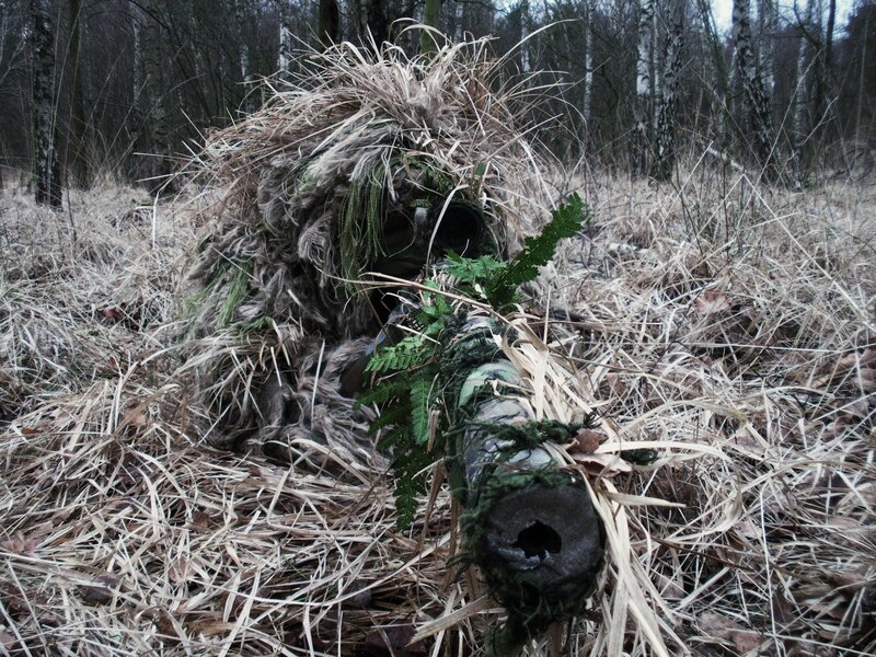 sniper in ghillie suit
