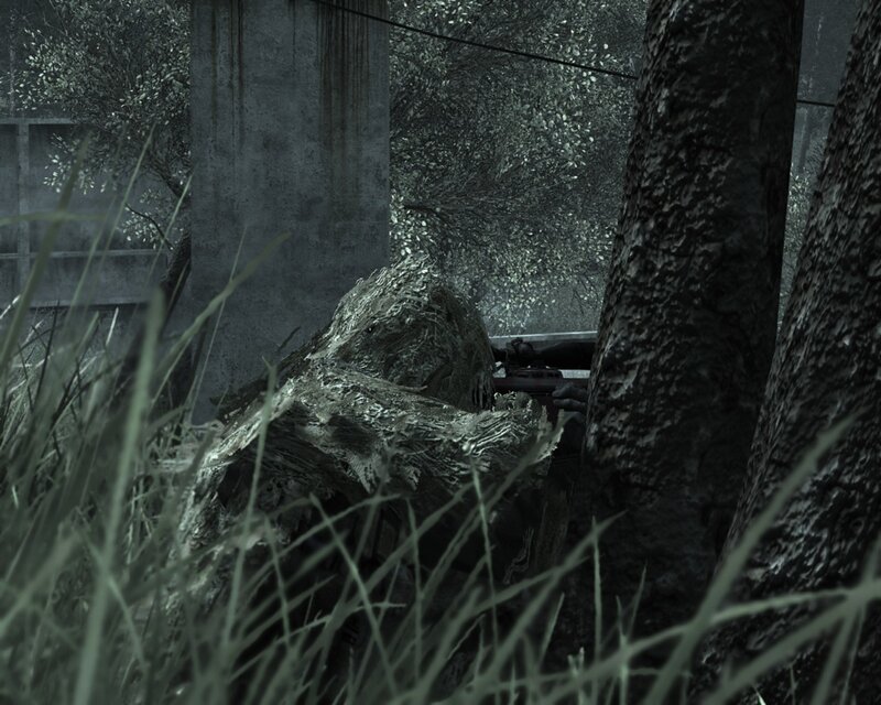sniper in ghillie suit