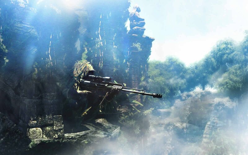 Sniper in Jungle — Green