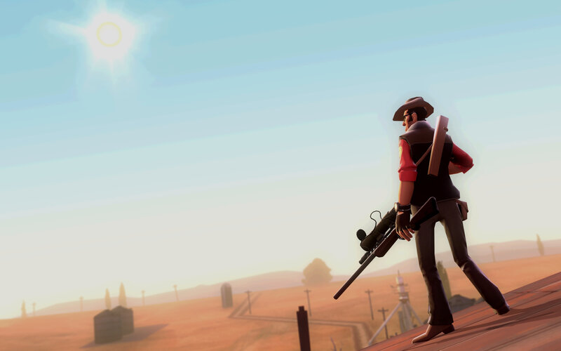 sniper on a rooftop