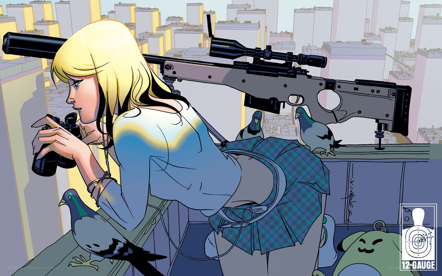 sniper on a rooftop
