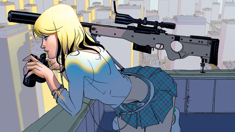 sniper on a rooftop