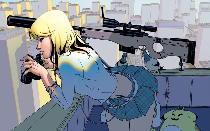 sniper on a rooftop