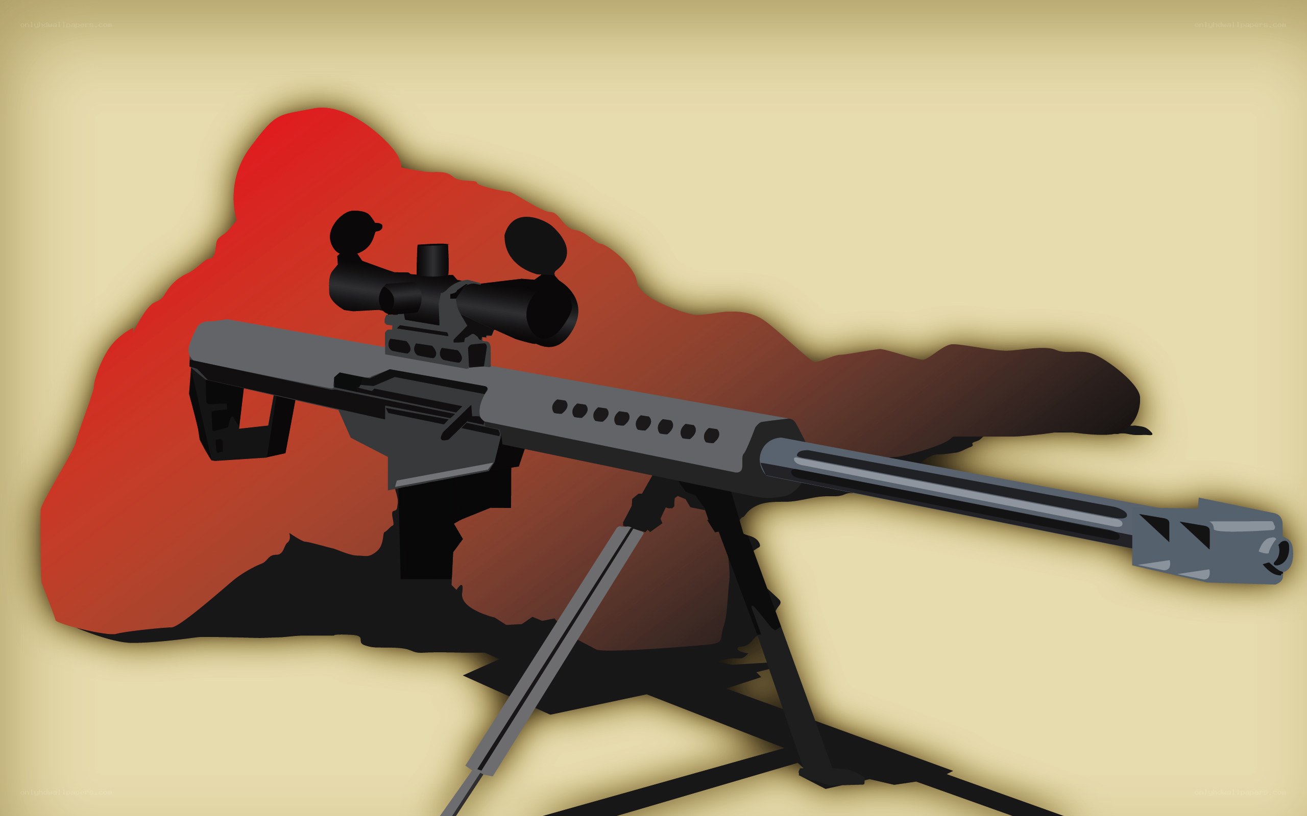 sniper rifle illustration
