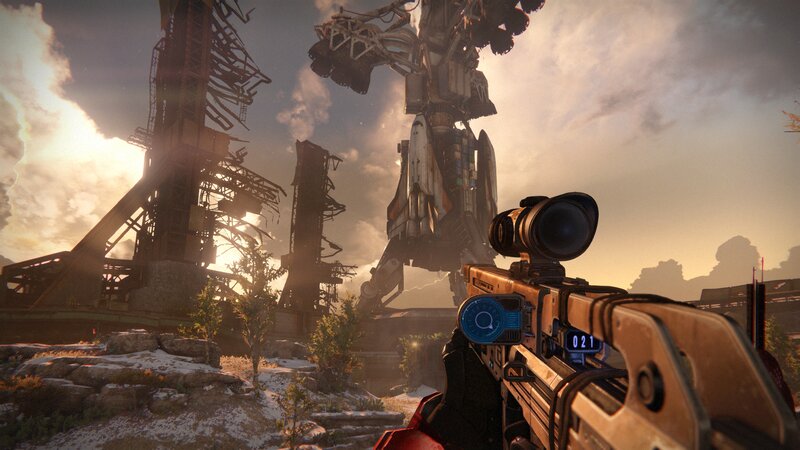 Sniper Rifle in Foreground