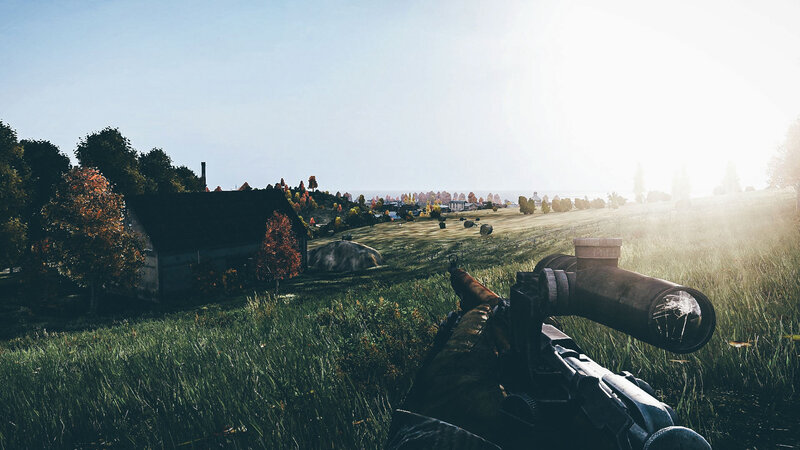 Sniper Rifle in Grass — Green
