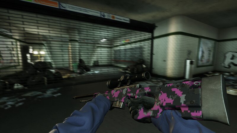 Sniper Rifle in Hand — Pink