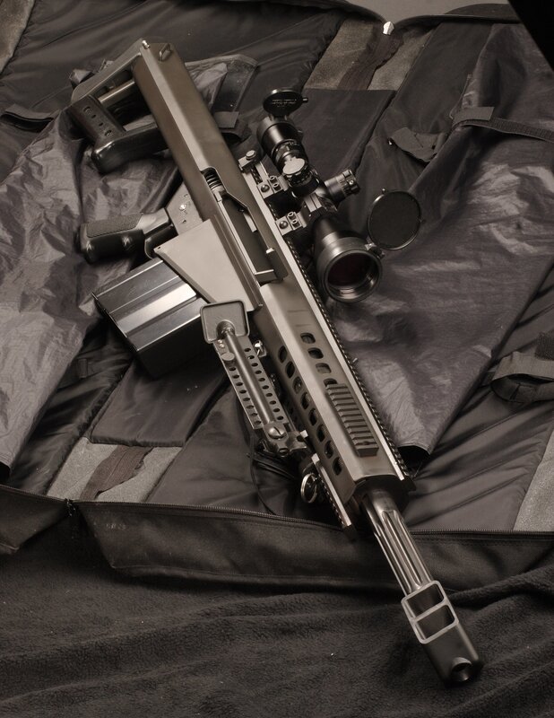 Sniper Rifle on Bag