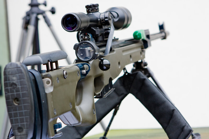 Sniper Rifle on Bipod — Green, Neutral
