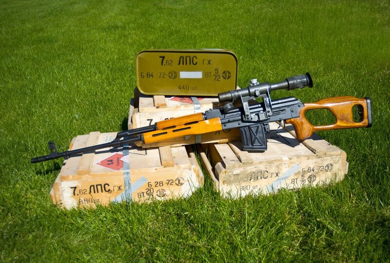 Sniper Rifle on Crates