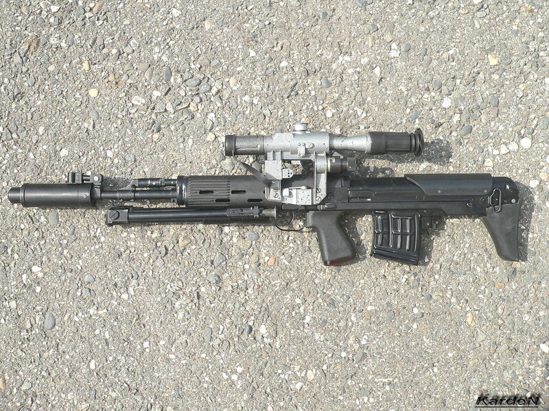 Sniper Rifle on Pavement