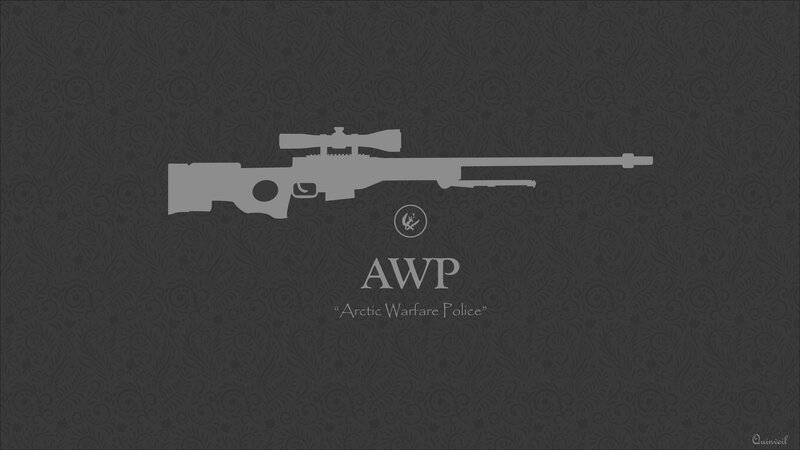Sniper Rifle Silhouette — Gray