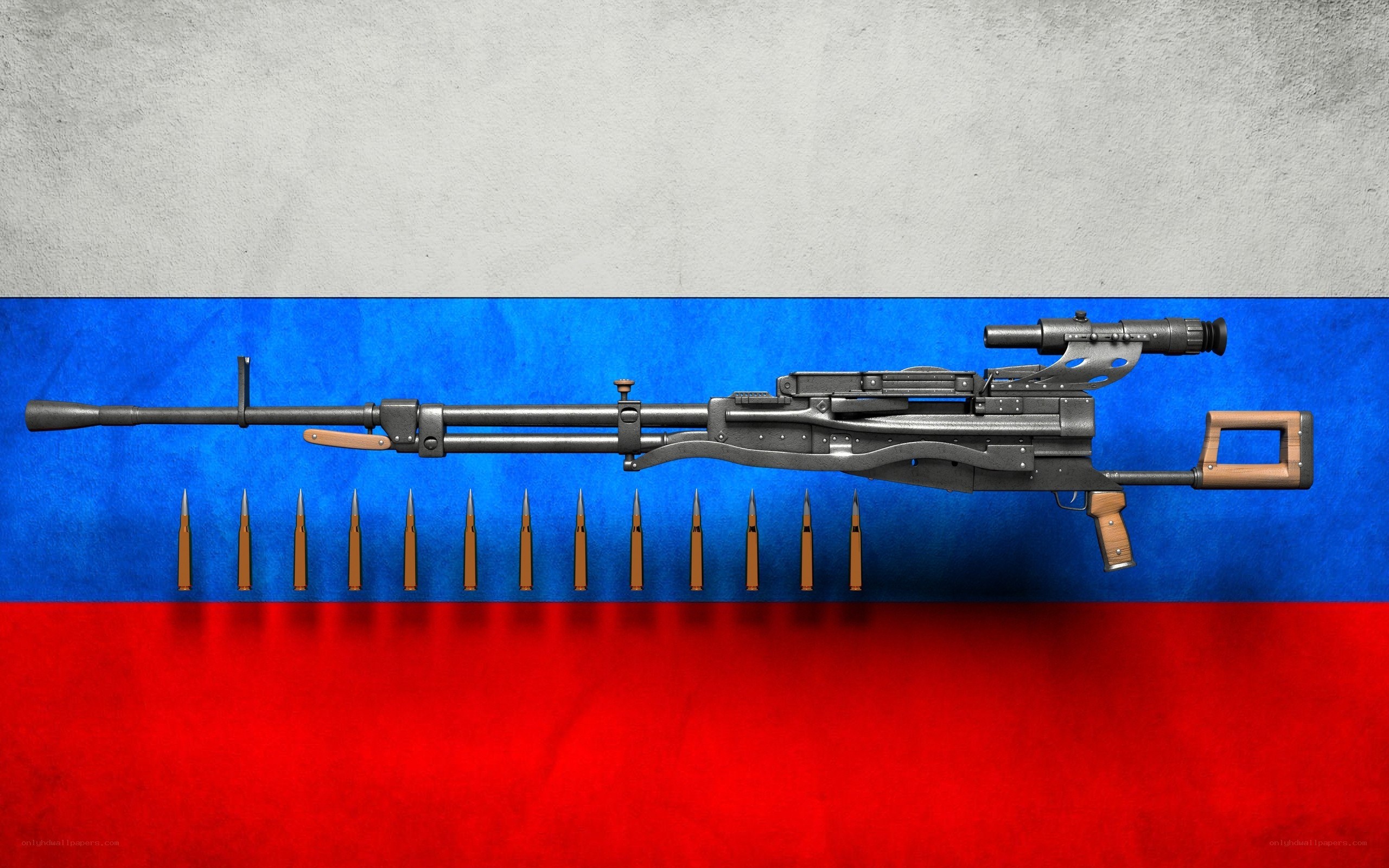 sniper rifle with ammunition