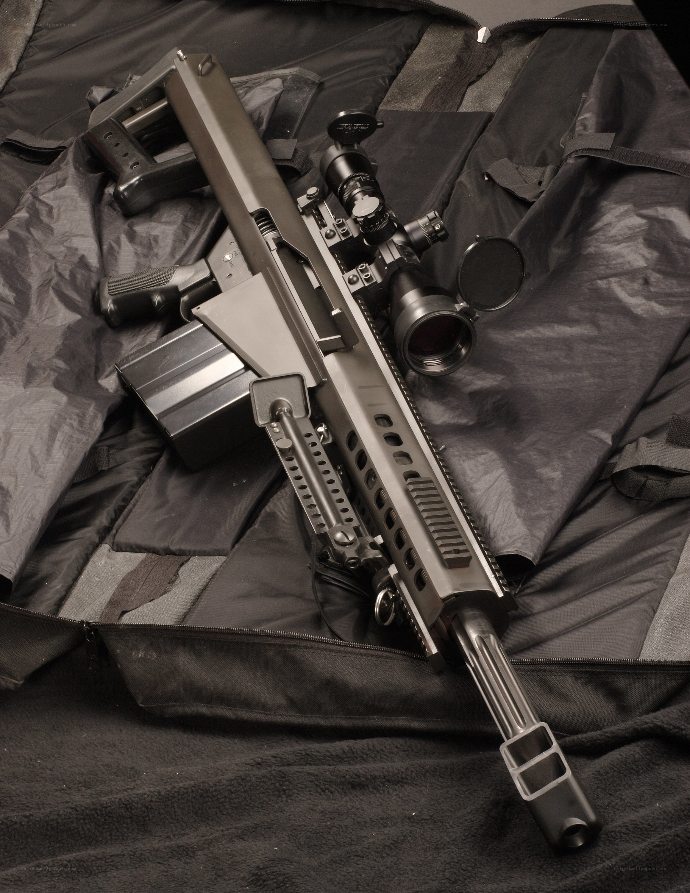 sniper rifle with scope