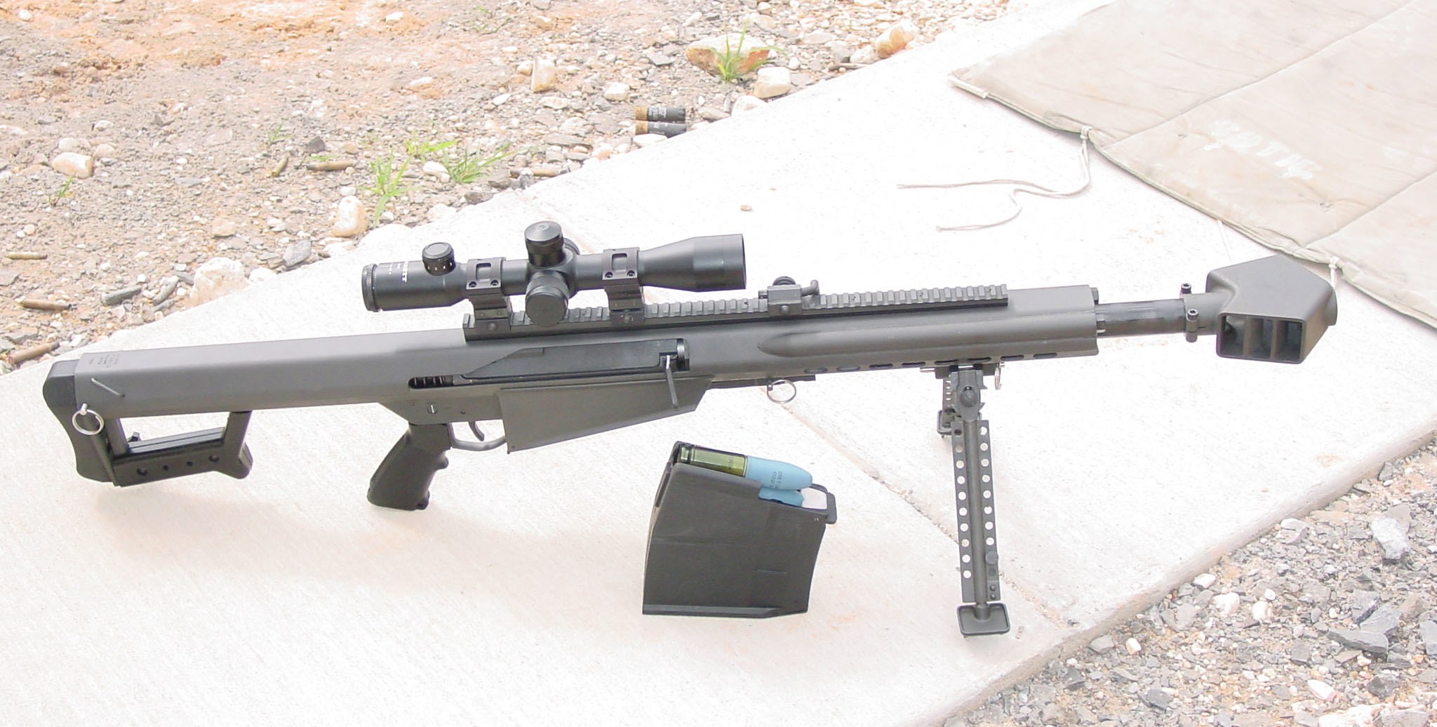 sniper rifle with scope