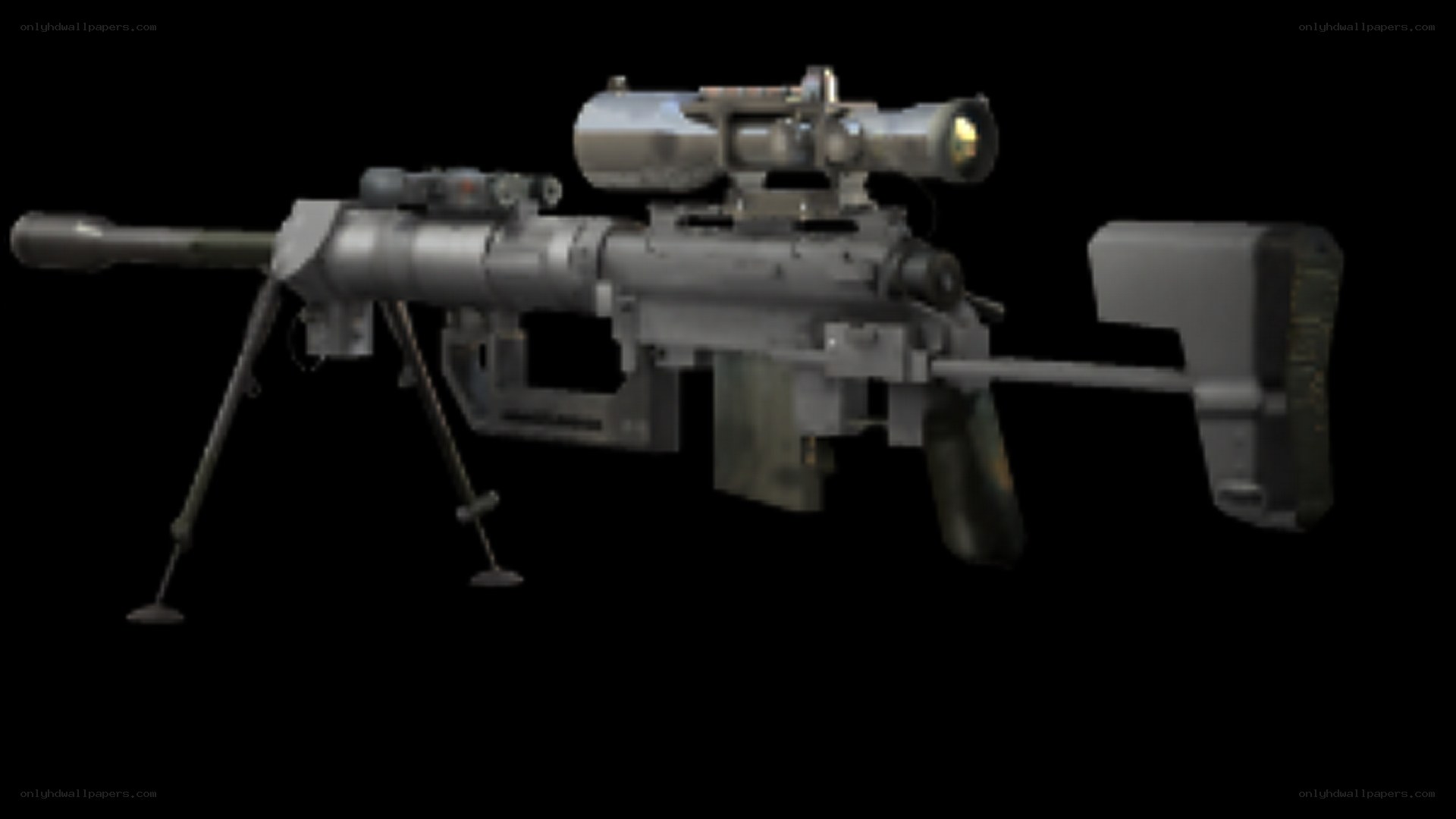 sniper rifle with scope