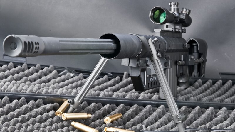 sniper rifle with scope