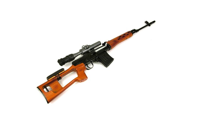 sniper rifle with scope