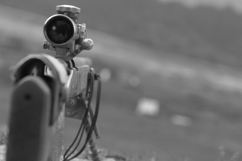 Sniper Rifle with Scope — Black, Serious