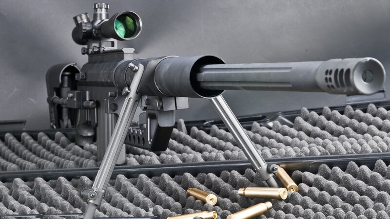 Sniper Rifle with Scope — Gray
