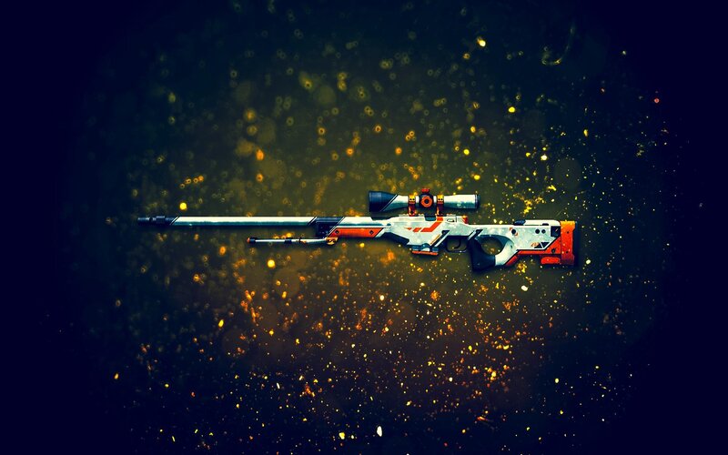 Sniper Rifle with Scope — White