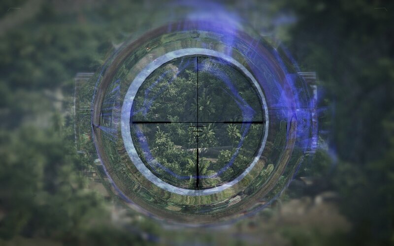 Sniper Scope View — Green, Tense