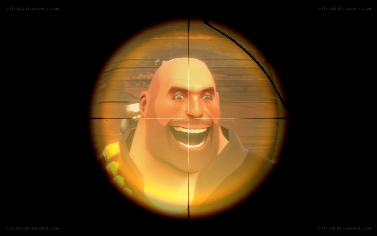 sniper scope view of a character