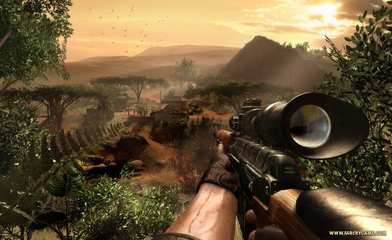 sniper view in a jungle
