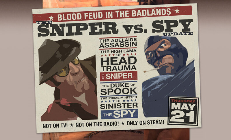 Sniper vs Spy update poster