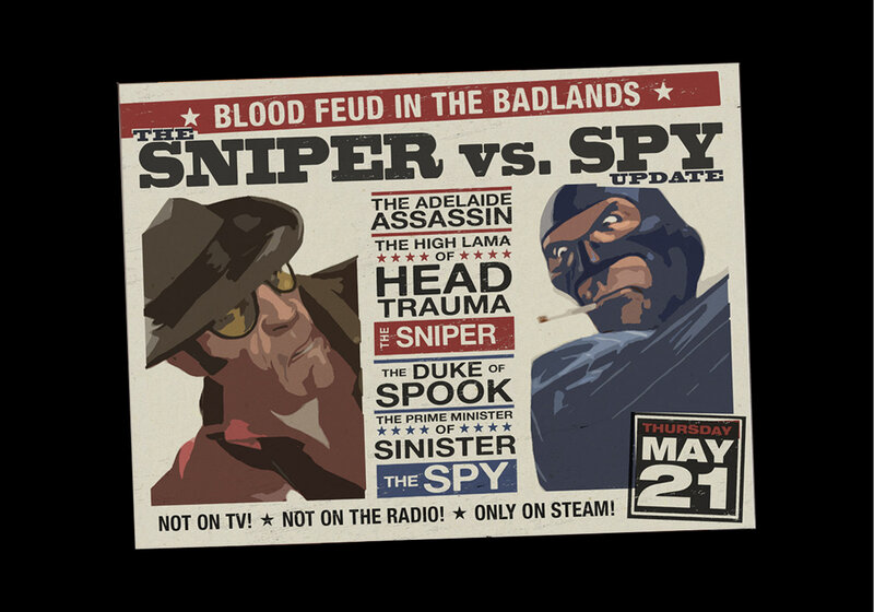 Sniper vs Spy update poster
