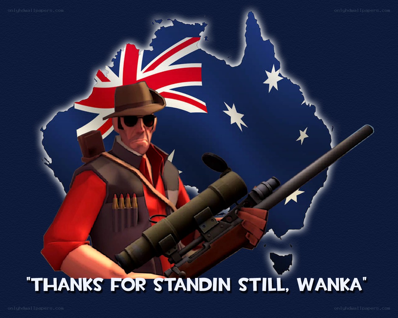 Sniper with Australian flag