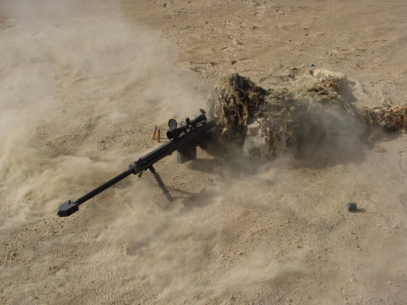Sniper with Rifle — Brown