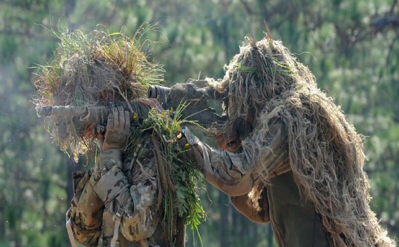 Snipers in Ghillie Suits — Green